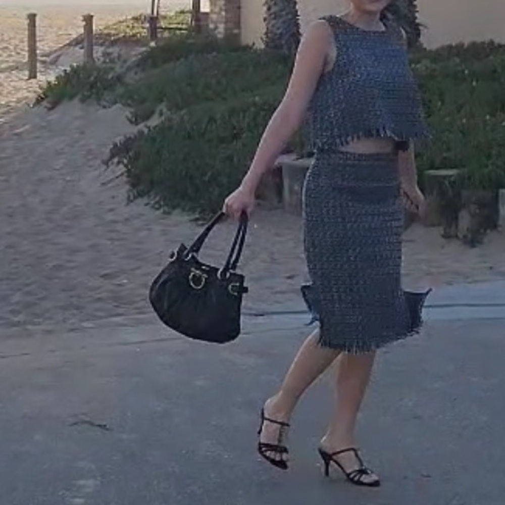 Chic Tweed Two-Piece Set